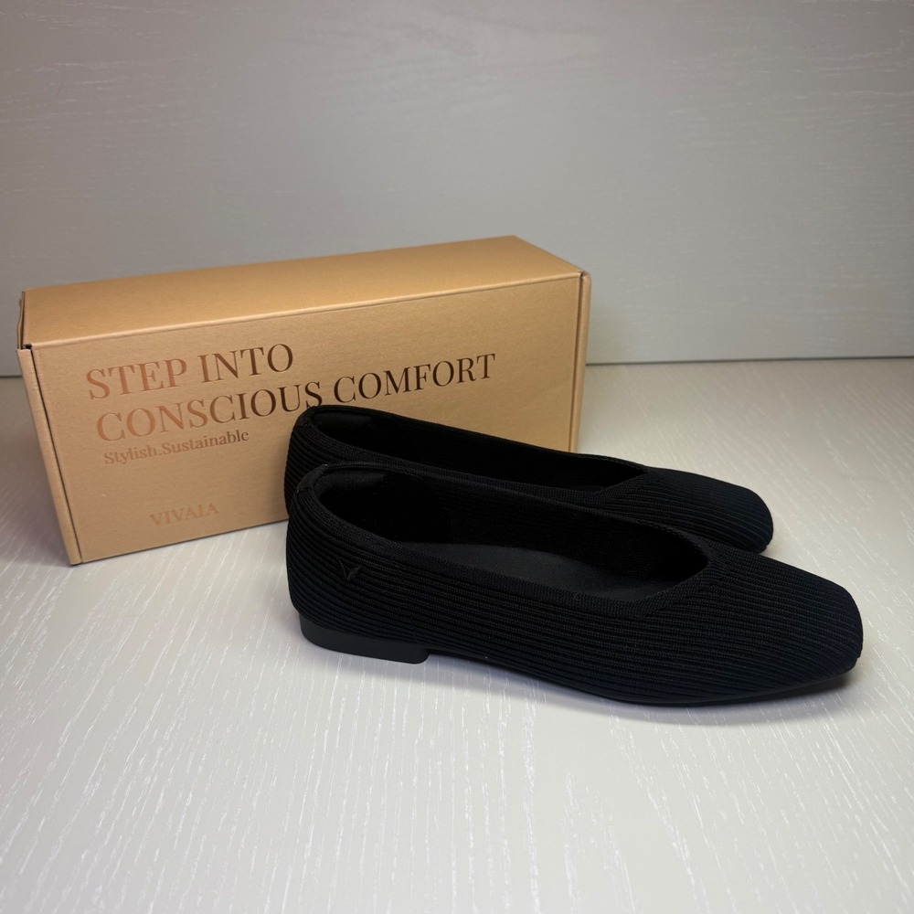 VIVAIA Margot 2.0 Square Toe Flats Black | EU 35 / US 5 - Picture 5 of 10